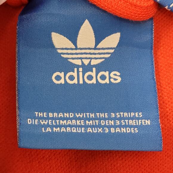 ADIDAS Colorblock Track Jacket Medium 21x26 Baggy Red Stripes - Picture 7 of 16